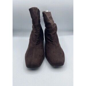 AVENUE Denise Brown Suede Boots All Man-Made Materials Size 12W